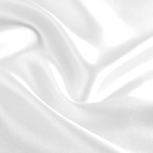 2pcs Satin Bed Pillowcase with Eye Mask & Hair Twister White 20"x26" - Picture 5 of 6